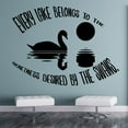 thumbnail image 3 of Every Lake Belongs To Quietness Quote Lake House Cabin Fishing Scenery Vacation Quotes Wall Decal Sticker Vinyl Art Mural for Girls / Boys Home Room Walls Bedroom House Decor Decoration (35x40 inch), 3 of 3