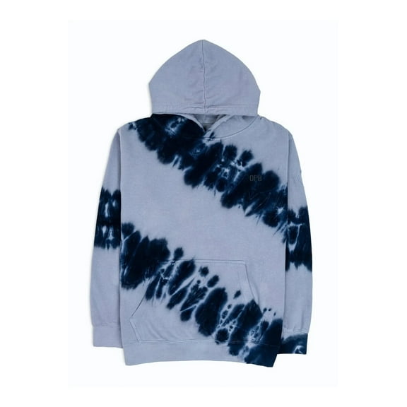 OPB Men's Los Feliz Diagonal Stripe Hoodie in French Blue-Size Large