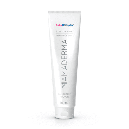 MamaDerma Stretch Mark Repair Rub with Massaging Roller Head 100ml