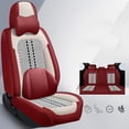 thumbnail image 2 of Juego completo de fundas universales de cuero para asientos de coche, 5 asientos, accesorios para el interior del coche, 2 of 5