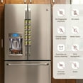 thumbnail image 2 of Refrigerator Door Handle Covers Set of 2, Lemon tropical leaves Adjustable Velcro Non Slip Fridge Handle Covers, Appliance Handle Covers for Dishwasher Cuteness Oven Kitchen Decor, 2 of 6
