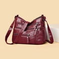 thumbnail image 2 of Stylago Women Crossbody Purse Leather Messenger Shoulder Bags Fashion Soft Medium Tote Top Handle Satchel Gift for Lady Red, 2 of 4