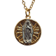 thumbnail image 1 of Collar De La Virgen De Guadalupe, Chapada En Oro 18k Y Acero Quirurgico Sin Marca dorado con plata, 1 of 5