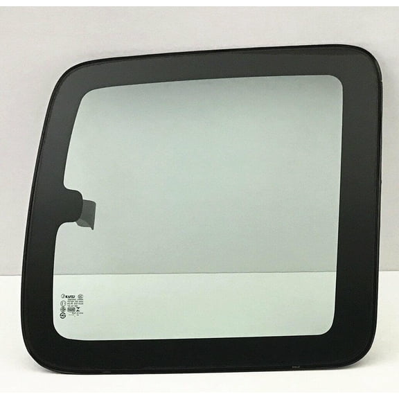 Movable Passenger Right Side Rear Quarter Window Quarter Glass With Frame & Latch Compatible with GMC Sierra 1999-2006 / Sierra Classic 2007 Extended Cab Pickup Models
