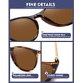 thumbnail image 4 of Gafas de sol WOWSUN vintage redondas polarizadas para mujer, 4 of 7