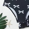 thumbnail image 5 of CCRFTGI Girls Swimsuits Size 10-12 Summer Adjustable Straps One Piece Bathing Suit with Mesh Cover Beach Swimwear Bow Print Swim Vacation Girls Fashion Bathing Suits Black 9-10 Years, 5 of 7