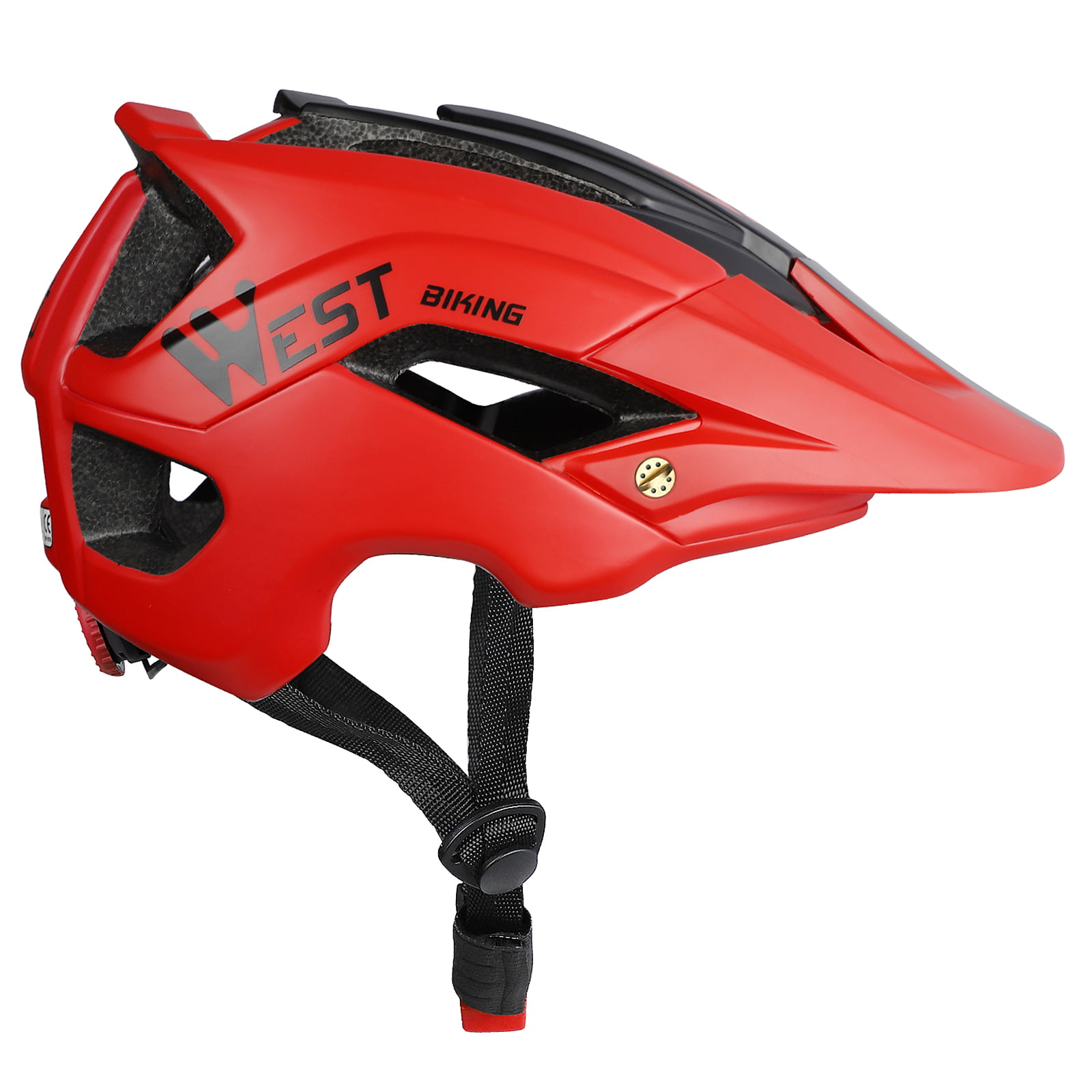 Details about   Cycling Helmets Ultralight In-Mold With Visor Titanium Breathable Road Mountain 