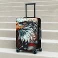 thumbnail image 6 of Hirioo USA Bald Eagle for Elasticity Suitcase Cover (No luggage Included) Durable Luggage Protector Fits 18-32 Inch Luggage-Large, 6 of 7