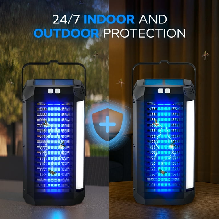 Bell and Howell Rogue 2 in 1 Solar Bug Zapper Outdoor and Bug