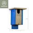 thumbnail image 3 of Outdoor Leisure Products Model GM23WWBL Blue Bird House Made of HDPE Finished in Blue and Weather Wood, 3 of 7