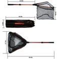 thumbnail image 4 of Fishing Landing Net,Foldable Collapsible Fishing Landing Net,Aluminum Alloy Extendable Pole with Anti-Skid Rubber Handle,Easy Catching and Releasing,Durable Nylon Material Mesh, 4 of 5