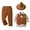 Brown, variant on Gerichy Toddler Baby Boy Clothes Fall Winter Outfit, Toddler Boys Long Sleeve Cartoon Halloween Pumpkin Prints Tops And Pants Hat Child Kids 3PCS Set Outfits