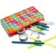 thumbnail image 4 of Caja de lápices de colores de burbujas extruidas (color del arco iris), caja de lápices, regalo para niñas, niños, caja de burbujas con cremallera de descompresión teñida, bolsa de lápices para estudi, 4 of 5