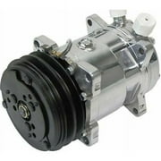 V-Belt Sanden 508 Style AC Air Conditioning Compressor, Polished - BPD-4002