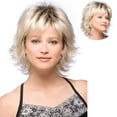 thumbnail image 2 of Wig with Bangs, Wigs for Women, Women Short Rose Net Full Gold Synthetisch Hiar Wig Fashion Costume Wigs, 2 of 5
