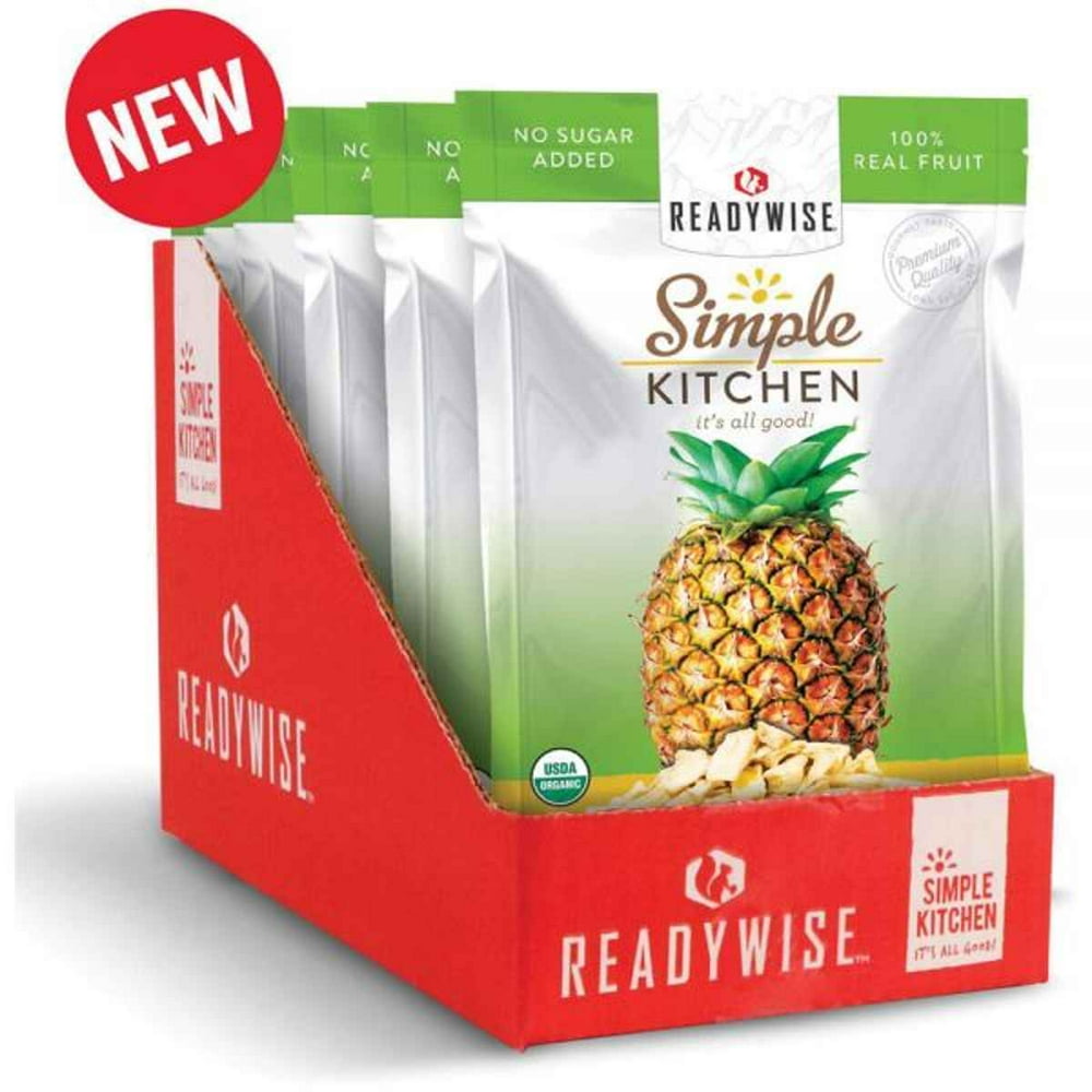 Readywise Organic Freeze Dried Pineapples RWSK02016