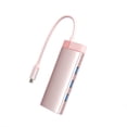 thumbnail image 4 of Estación de acoplamiento tipo C, concentrador USB, concentrador USB 3.0/RJ45, estación de acoplamiento Gigabit, color metal, 4 of 5