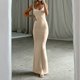 thumbnail image 1 of Vestido de tubo de señora para mujer vestido sin espalda con tirantes finos vestido largo informal elegante FLhrweasw Nuevo, 1 of 9