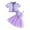 Purple-07, variant on Owordtank Toddler Girls 2 Piece Outfits Tulle Cute Camisole Dress with Flutter Sleeve Eyelets Cardigan Set Summer Clothes