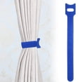 thumbnail image 2 of 1 Pc Reusable Cable Ties - Adjustable Multi-Color Cord Ties & Cable Straps for Wire Management - Hook and Loop Cord Organizer Straps for Electronics, PC & Desk, Blue, 2 of 5