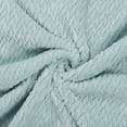 thumbnail image 6 of PiccoCasa Plush Flannel Fleece Blanket Decoration Blankets for Bed or Sofa Aqua 70"x78", 6 of 6