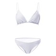 thumbnail image 2 of Aayomet High Waisted Bikini Swimsuits With Beach Jumpsuits Bikini Bathing Three Piece Women Suits Swimwears Tankinis Set,White L, 2 of 4