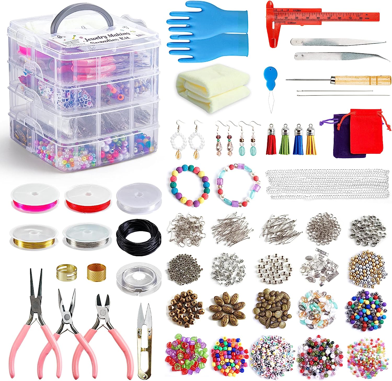 INSCRAFT Jewelry Making Kit, 1,960 Pieces photo 1