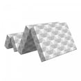 thumbnail image 2 of Geometric Foldable Mattress, Grungy Greyscale Tones, 74.8" x 39.4", Pale Grey Dark Taupe, by Ambesonne, 2 of 6