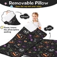 thumbnail image 3 of Colorful Halloween Icons Pattern Toddler Nap Mats for Kids Preschool,50"x20" Sleeping Mat Bag or Kids,Toddler Sleeping Bag,Toddler Nap Mat or Daycare, 3 of 6