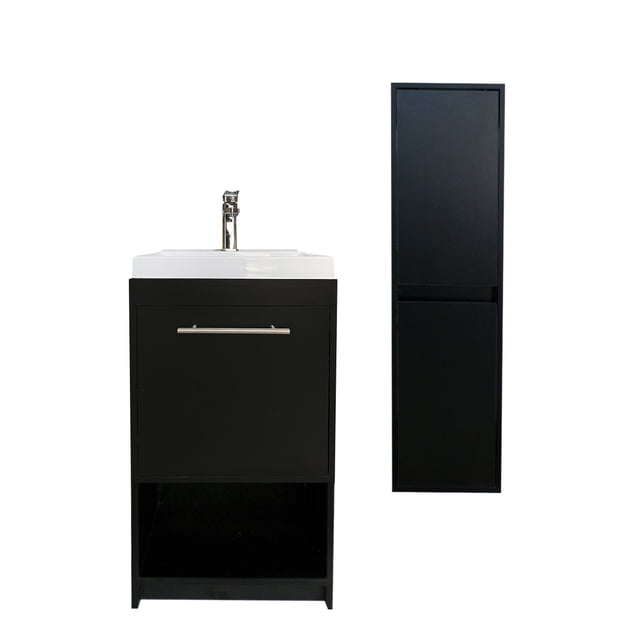 Set De Gabinete Con Lavamanos Y Monomando + Gabinete Organizador Seine