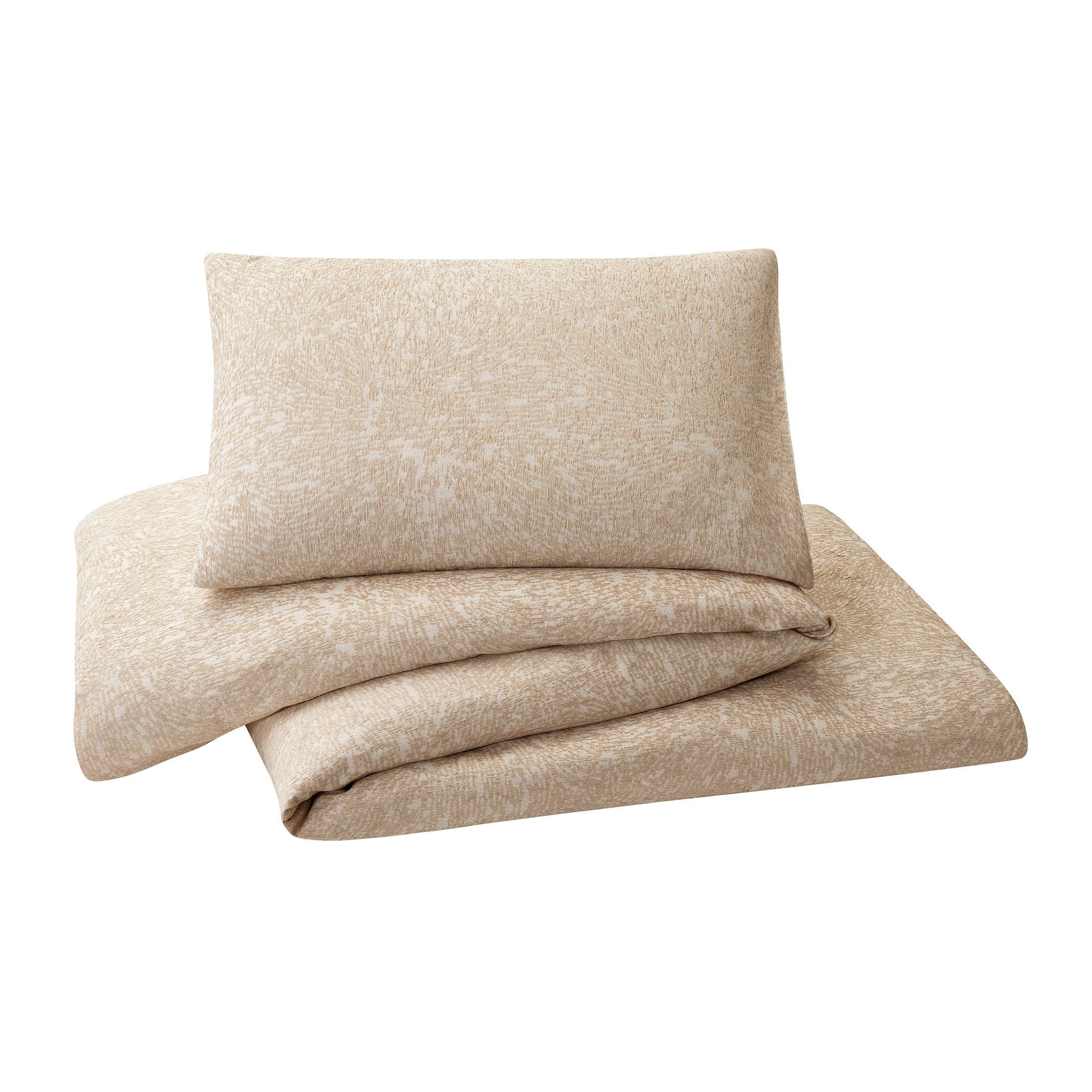 Better Homes & Gardens Abstract Chenille 2-Piece Comforter Set, Tan, T/TXL