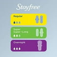 thumbnail image 6 of Stayfree Ultra Thin Pads For Women With Wings, Overnight, 28 Pads, 6 of 12