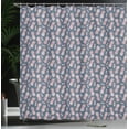 thumbnail image 4 of Ambesonne Tropical Shower Curtain, Vintage Island Pineapples, 69"Wx84"L, Rose and Slate Blue, 4 of 5