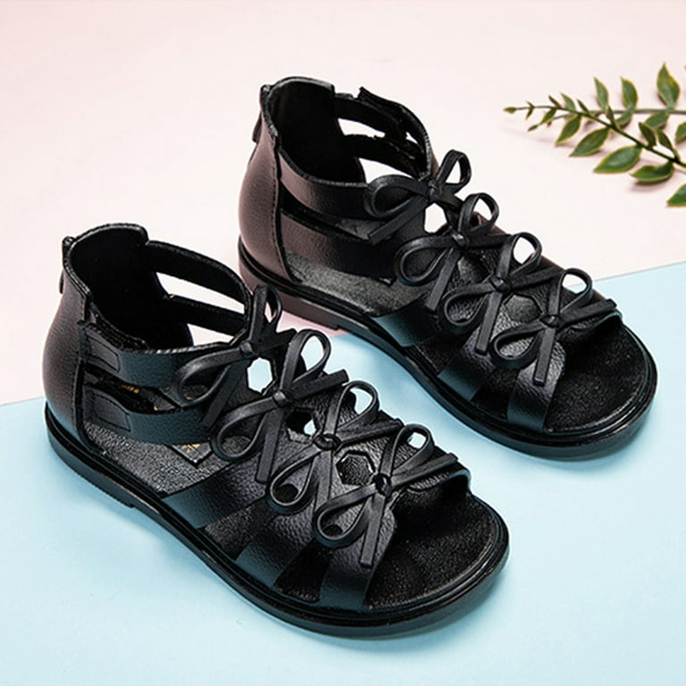 cute black dress sandals 32 Looks: What Color Shoes to Wear with a Black Dress