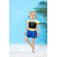 thumbnail image 2 of GalaGarb Girls Princess Two Piece Swimsuit Kids Bathing Suits Ruffles Fancy Swimwear Surf Beach Summer Swimming Tankini Set, 2 of 7