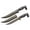 Gray, variant on SZCO 13.5" Wolf Streak Decorative Knife, 8" Stainless Steel Blade with Wolf Head Pommel Handle, Collectible Display Piece with Printed Sheath