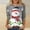Grey, variant on Jienlioq Going Out Tops for Women Fashion Women's Casual Christmas Print Round Neck 3/4 Sleeve T-Shirt Top Blouse Black Friday Deals