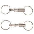 thumbnail image 5 of 2 pieces Removable Double Keychains Iron double detachable keychain Keychain Rotating Ring, 5 of 8