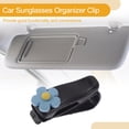 thumbnail image 3 of Clip para gafas de sol para automóvil Unique Bargains, clip universal para visera del sol, soporte para gafas, ABS azul, 7x2.5cm, 1 pieza, 3 of 7