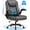 Gray, variant on CloudRest Pro Office Chair, 400LBS Wide Seat Ergonomic Computer Desk Chair High Back Executive Leather Chair Adjustable Task Chair Lumbar Back, Black