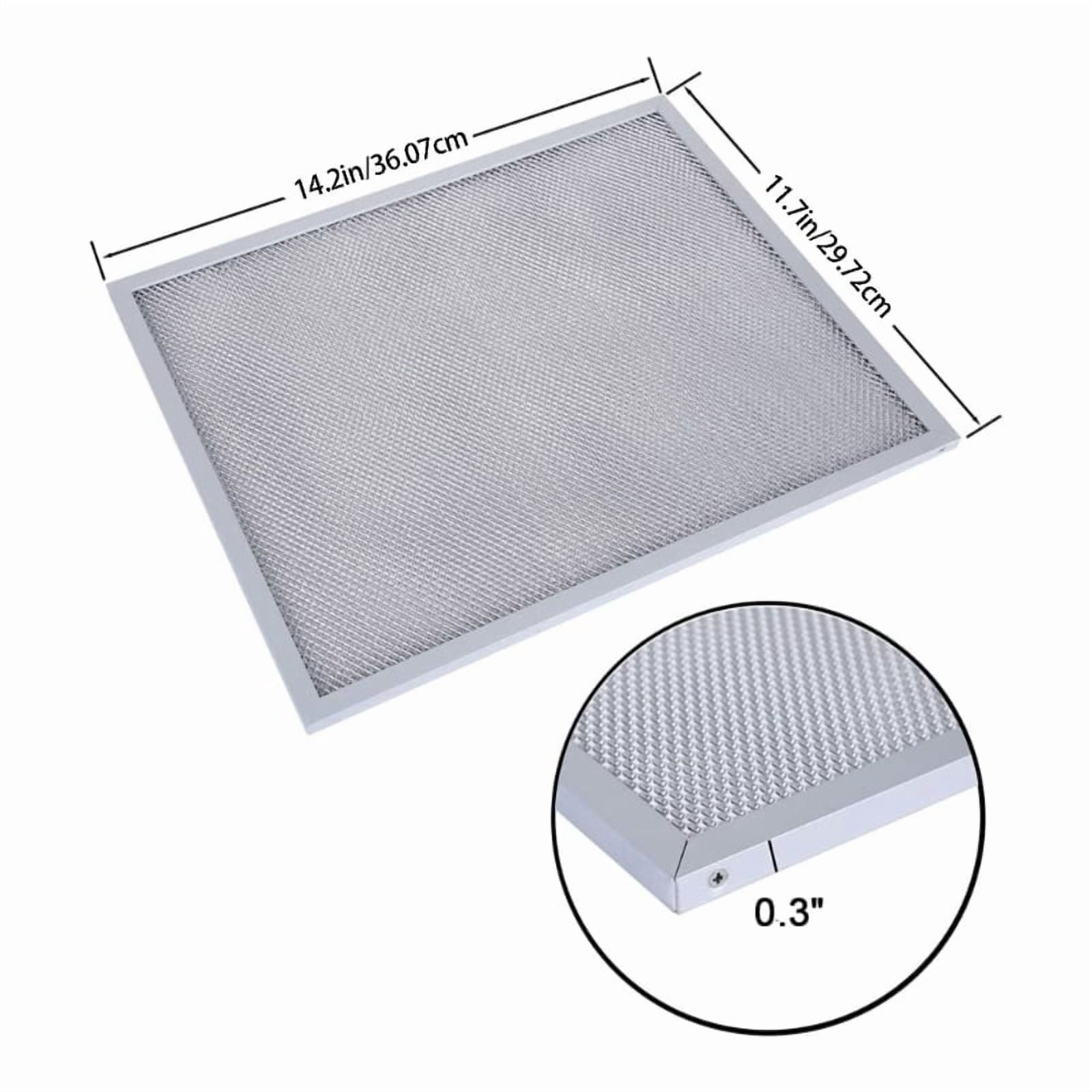 Pack of 2 High Efficiency Metal Range Hood Filter Kitchen Absorber Filter Metal Texture Suitable for Various Models