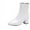 White, variant on Fesfesfes Womens Boots Side Zipper Skinny Boots Single Boots Chunky Heel Stylish Ankle Boots Women 7.5(40)