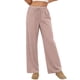 thumbnail image 5 of Amzcrzy Pantalones Mujer A Rayas Informales Cintura Alta Cordón Elástico Tipo Bóxer Cómodos Holgados Anchos Con Bolsillos Tallas S-2XL Rosa, 5 of 8