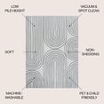 thumbnail image 4 of JONATHAN Y WASHABLE 5 x 8 Area Rug, Doodle Glam Geometric - Cream/Dark Gray, WSH310A-5, 4 of 10