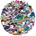 thumbnail image 1 of Paquete de 50 pegatinas de zapatos de pelota con cita motivacional para adolescentes, adultos, profesores, planificadores, pegatinas impermeables para botella de agua, ordenador portátil, guitarra Sincero Electrónica, 1 of 4