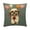 B, variant on C Pet Photo Pillow Cover Polyester Faux Embroidery Dog Donkey Animal Design 45X45Cm 177X177In Decorative Sofa Cushion Style C