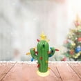 thumbnail image 2 of Cactus de Navidad, Cactus de Navidad de resina con adorno de cactus de resina Decoraciones navideñas Materiales ecológicos, 2 of 6