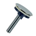 thumbnail image 3 of Luckyn Chrome Brass Kitchen Sink Tap Hole Blanking Plug 50mm Metal Stopper Basin Cover, 3 of 9