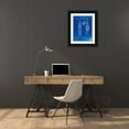 thumbnail image 3 of Borders, Cole 19x24 Black Ornate Wood Framed with Double Matting Museum Art Print Titled - PP12-Faded Blueprint Explosive Missile Patent Poster, 3 of 4
