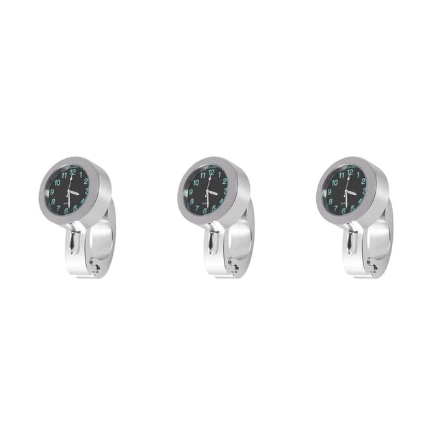 Scienceny Waterproof Motorcycle Handlebar Clock Glow In Bike Dark Bicycle Watch Type1 NO1